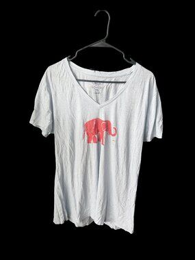 GH Bass Light Blue Elephant Tshirt Womens XXL